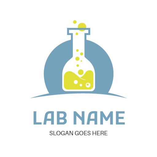 Innovative Science Laboratory Design with Bright Colors Logo Template