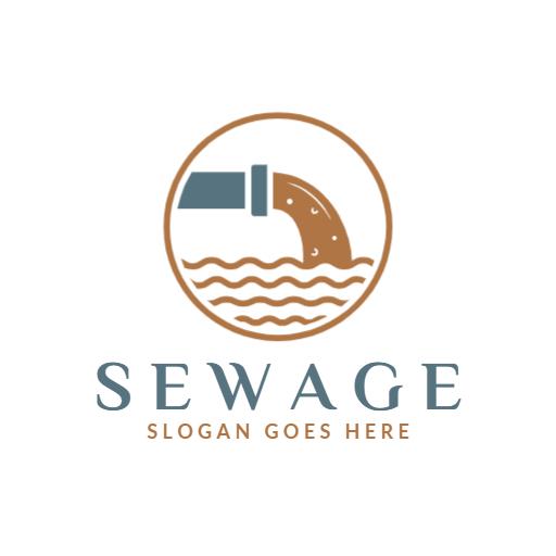Innovative Sewage Management Business Solutions Logo Template
