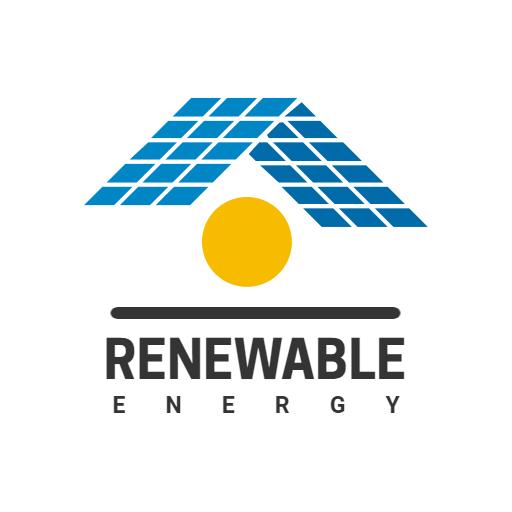 Innovative Solar Panel Design Capturing Renewable Energy Logo Template