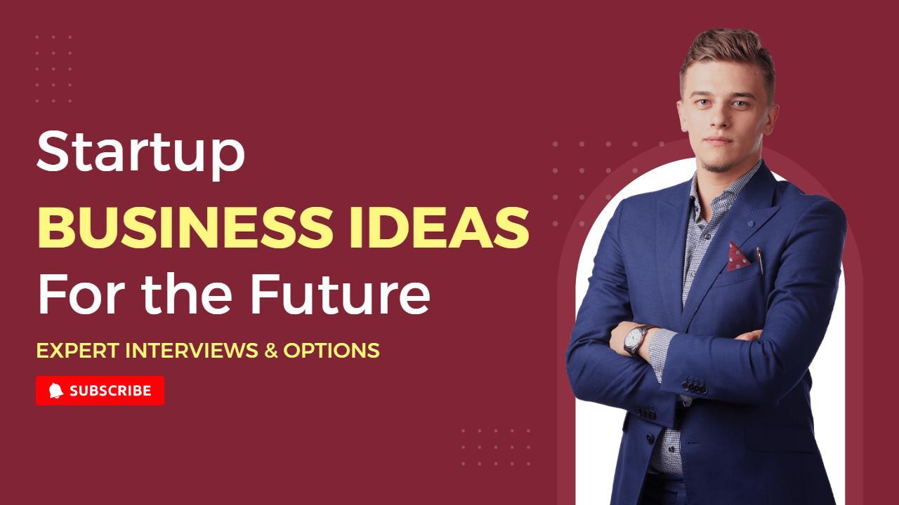 Innovative Startup Business Ideas YouTube Thumbnail Template
