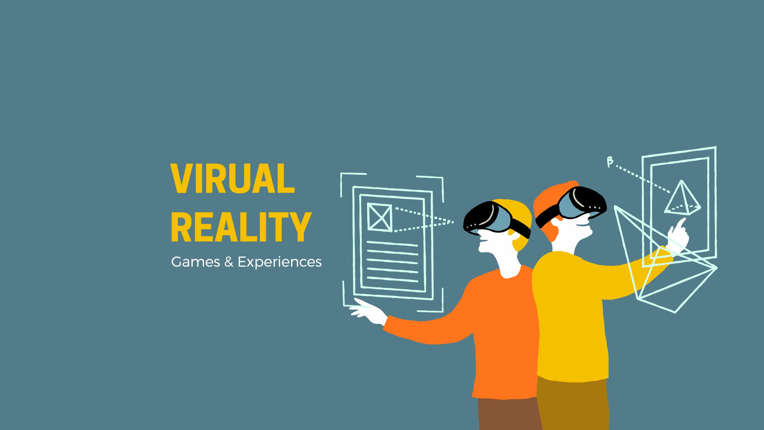 Innovative Virtual Reality Gamers Engaging in Experiences YouTube Banner Template