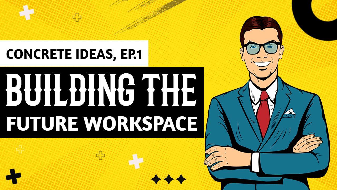 Innovative Workspace Design Comic YouTube Thumbnail Template