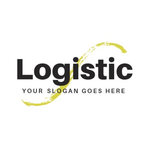 Innovative Yellow Brushstroke Logo for Transportation Services Logo Template