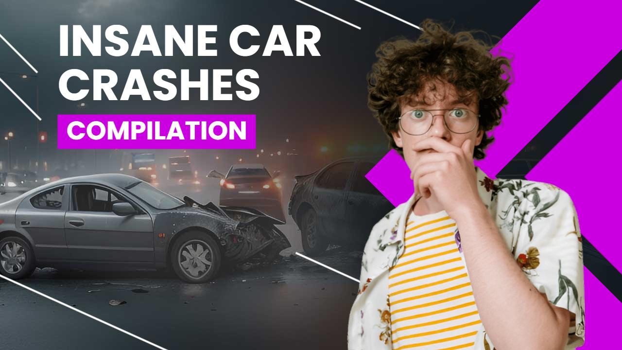 Insane Car Crashes Compilation YouTube Thumbnail Template