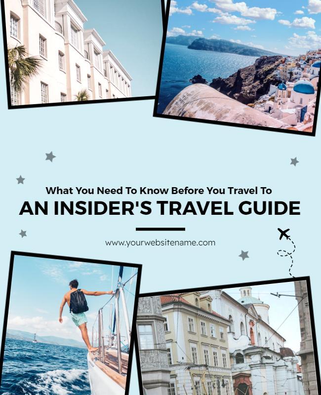 Insiders Guide Travel Tips Flyer Template