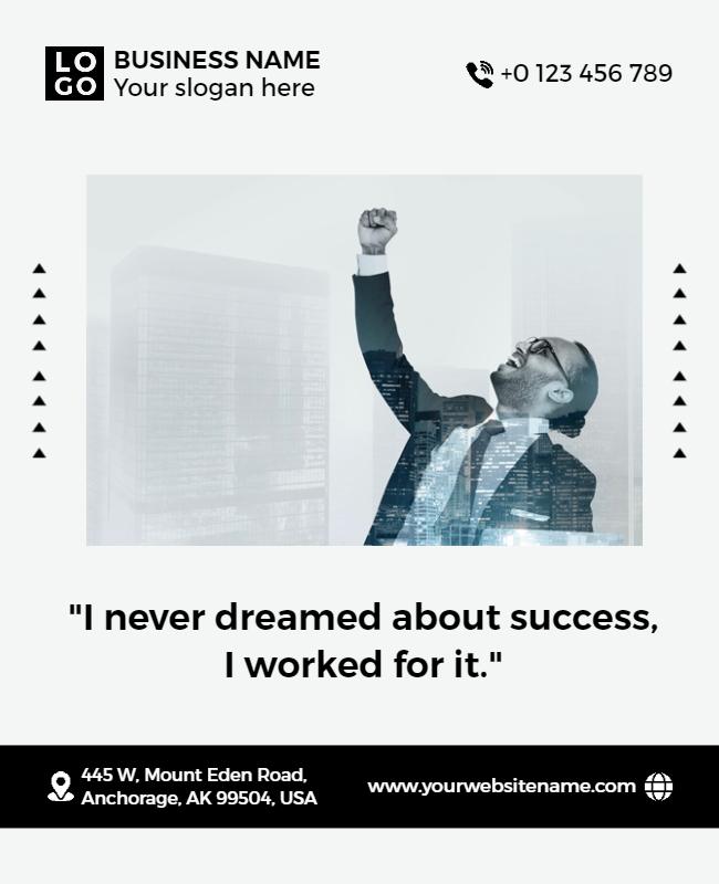 Inspirational Business Achievement Flyer Template