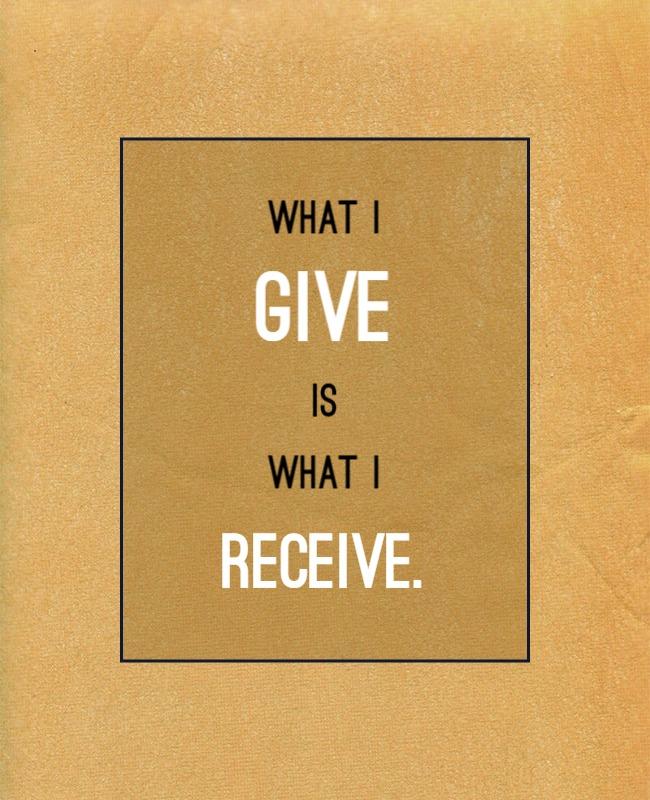 Inspirational Gold Quote on Generosity Poster Template