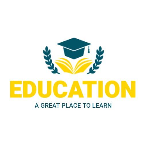 Inspirational Graduation Cap and Books Inviting to Education Logo Template