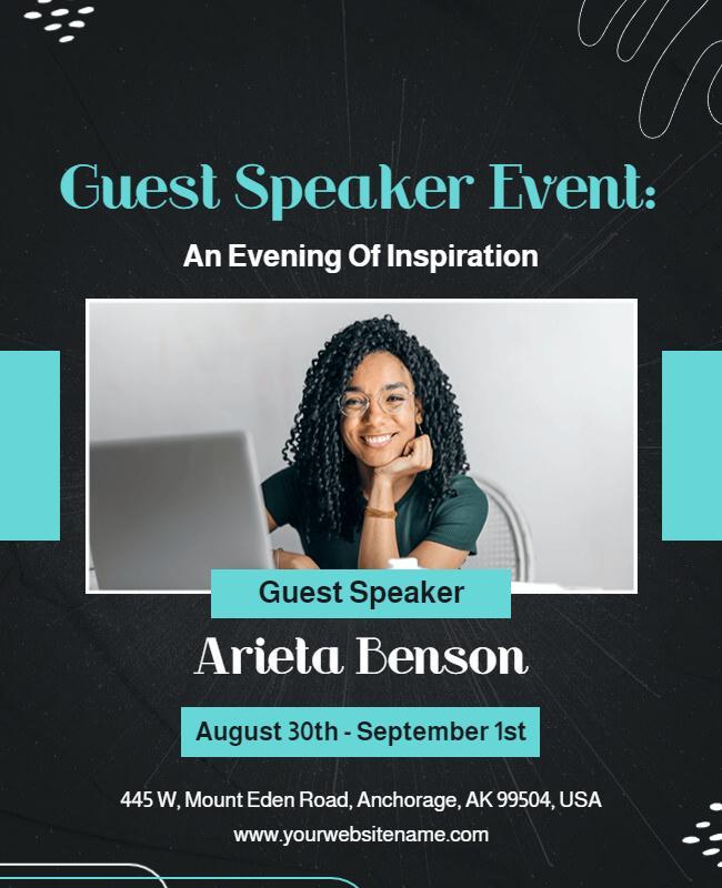 Inspirational Guest Speaker Event Flyer Template