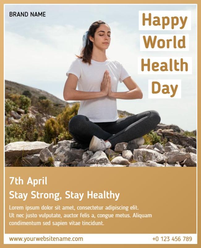 Inspirational Health and Wellness Meditation Flyer Template
