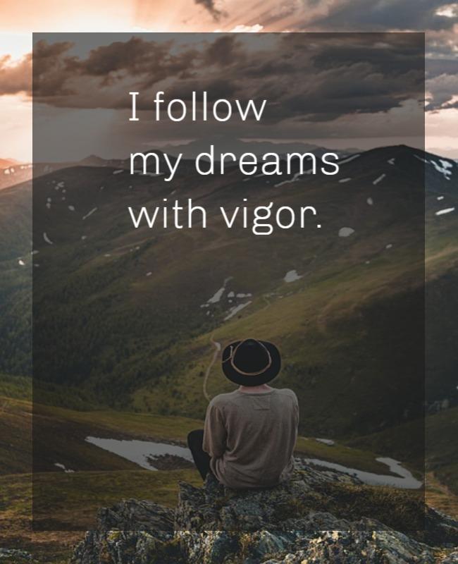 Inspirational Mountain Landscape Adventure Poster Template