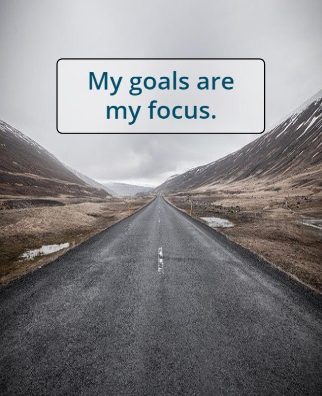 Inspirational Mountain Road Journey Motivation Poster Template