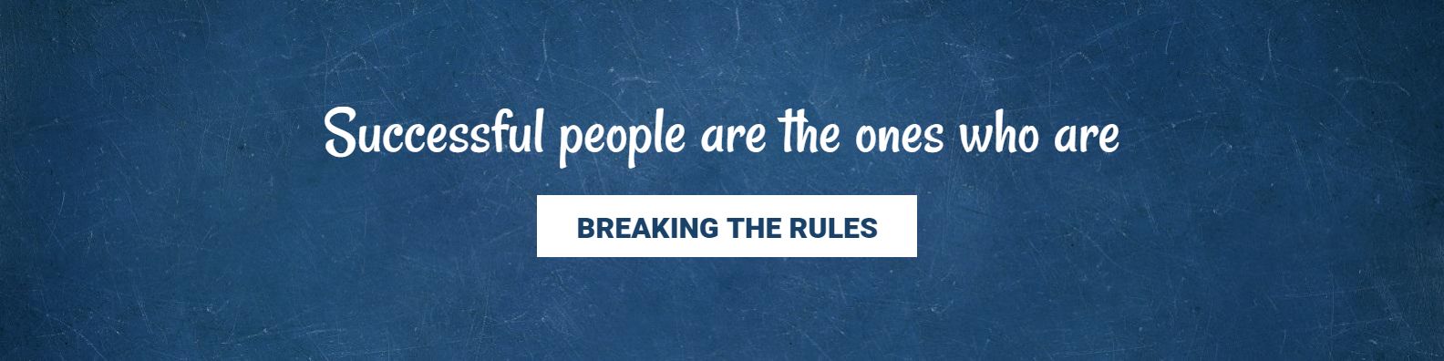 Inspirational Quote on Blue Background for LinkedIn Banner Template