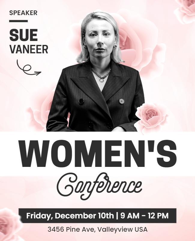 Inspirational Womens Conference Event Flyer Template