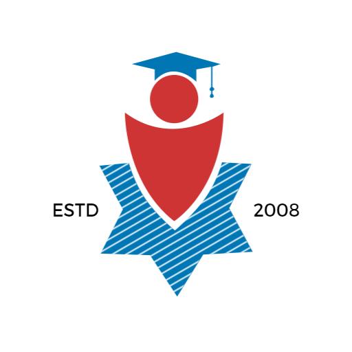 Inspiring Red and Blue Education Logo Promoting Learning Journey Logo Template