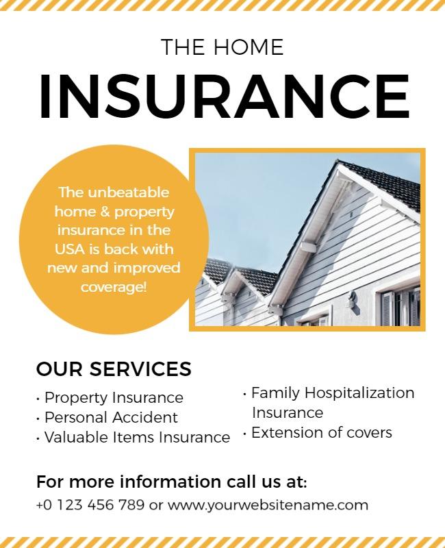 Insurance Services Flyer Template