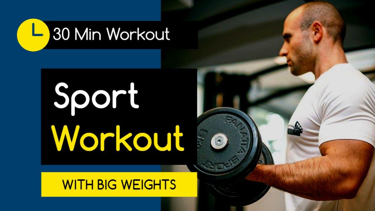 Intense Weightlifting Sport Fitness YouTube Thumbnail Template