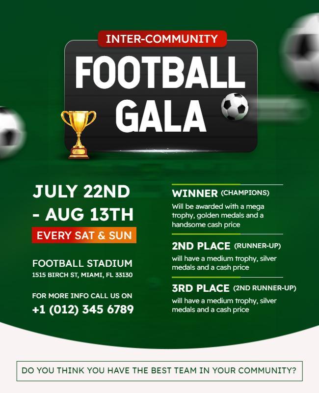 Inter Community Football Gala Event Flyer Template