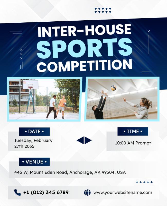 Inter House Sports Competition Event Flyer Template