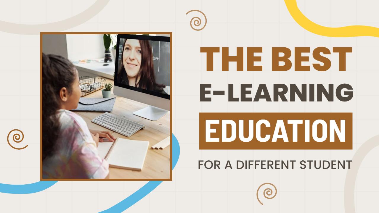 Interactive E-Learning Classroom Setup YouTube Thumbnail Template