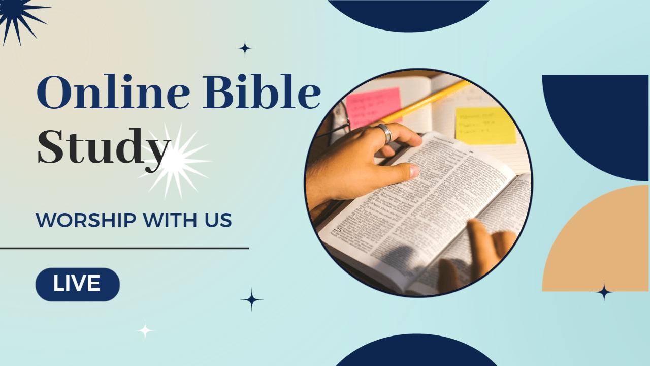 Interactive Online Bible Study Workshop Trending YouTube Thumbnail Template