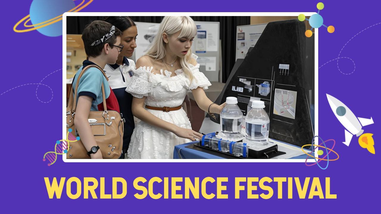 Interactive Science Exhibit World Science Festival Trending YouTube Thumbnail Template