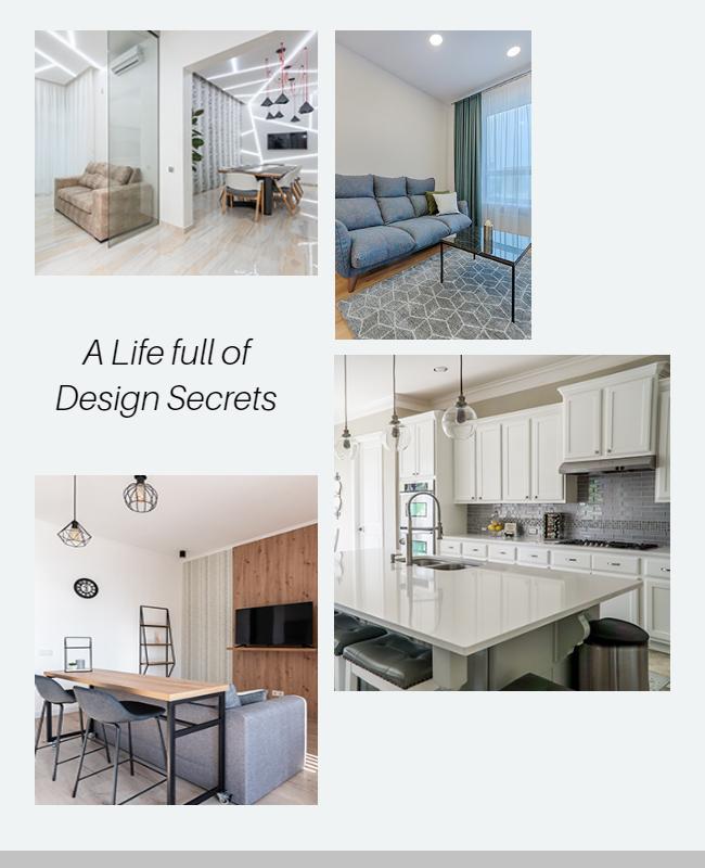 Interior Design Inspirations Showcase Flyer Template