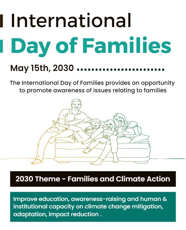 International Day Of Families Awareness Flyer Template