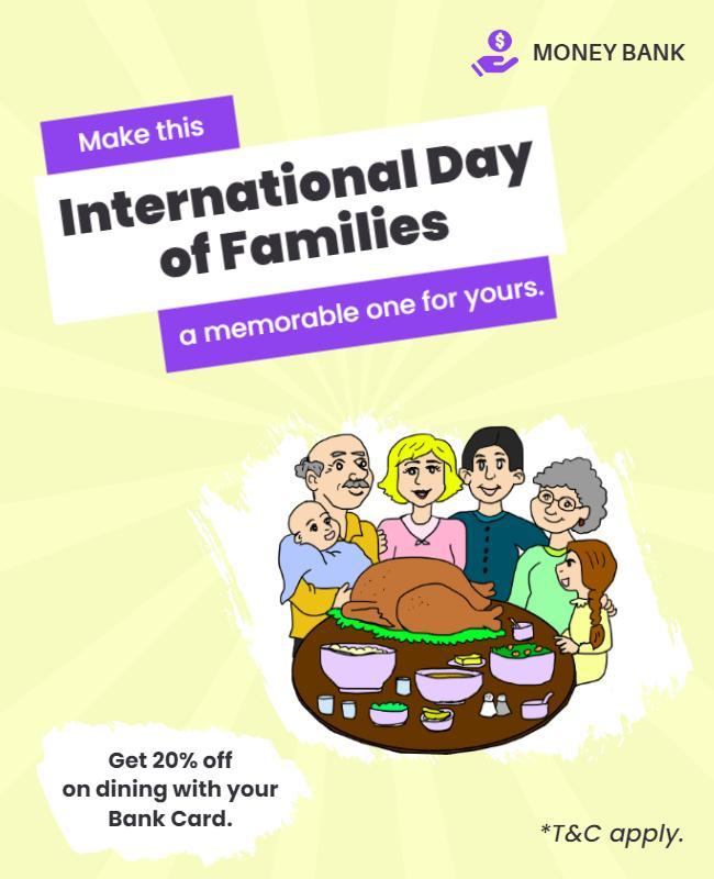 Family Gathering Celebration for International Day Flyer Template