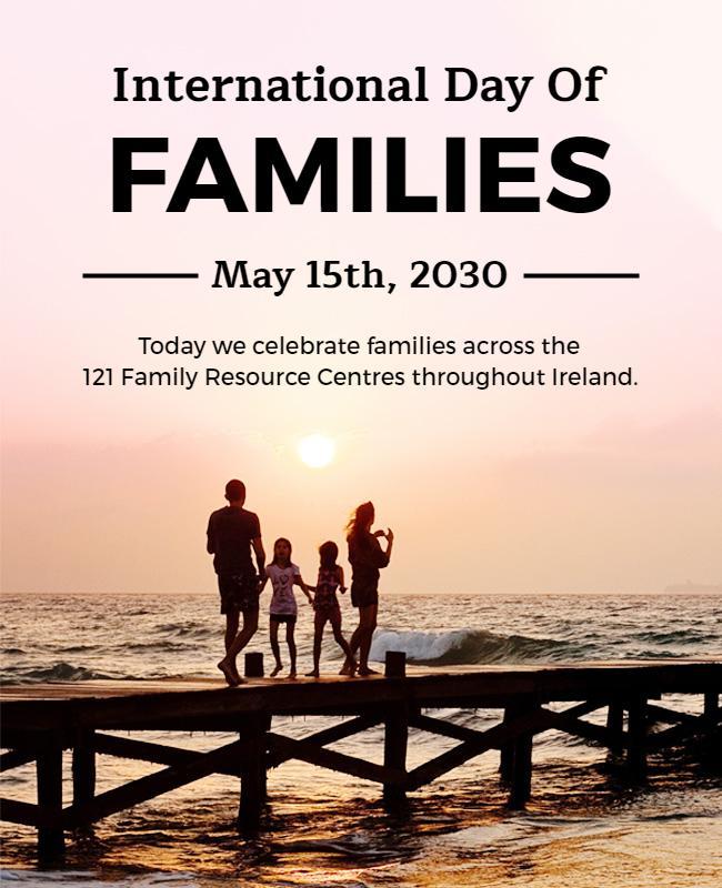 International Day Of Families Celebration Flyer Template