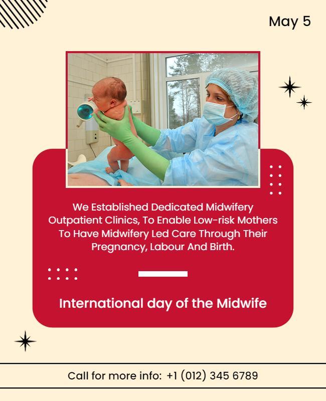 International Day Of the Midwife Celebration Flyer Template