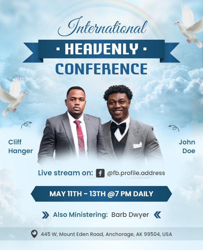 International Heavenly Conference Event Flyer Template