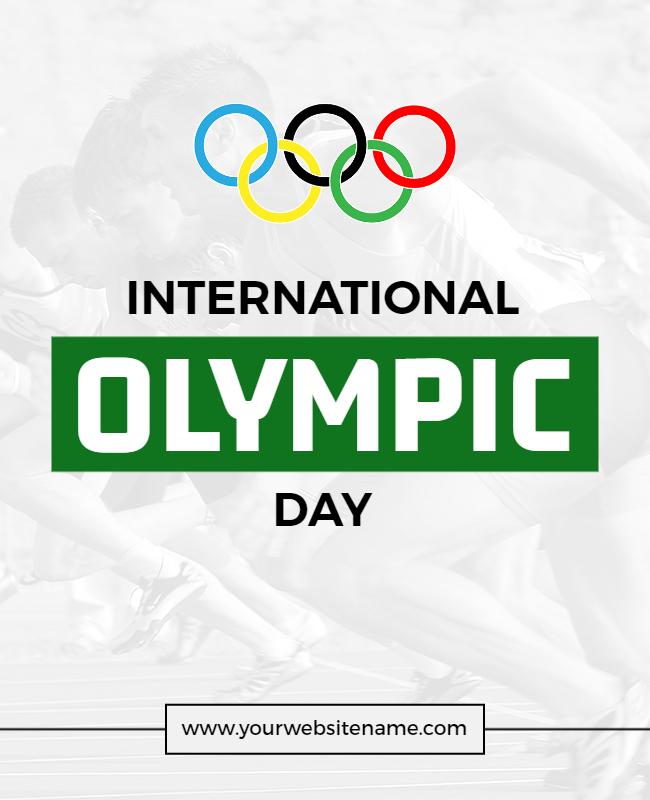 International Olympic Celebration Event Flyer Template