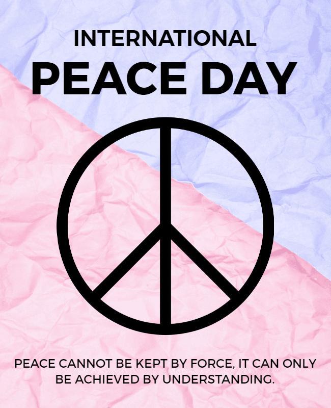 Bold Peaceful Theme for International Peace Day Flyer Template