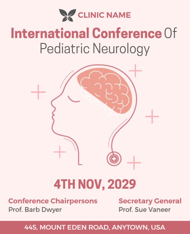 International Pediatric Neurology Conference Flyer Template