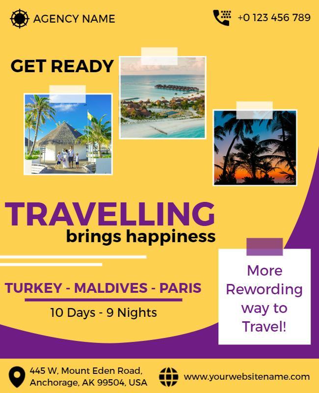 International Vacation Travel Agency Flyer Template