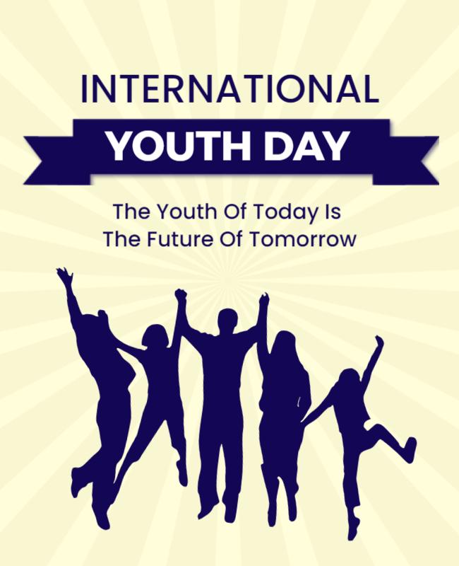 Festive Youth Celebration for International Youth Day Flyer Template