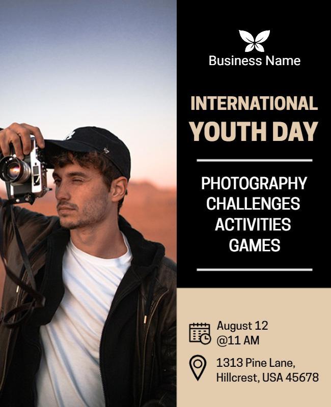 International Youth Day Photography Event Flyer Template