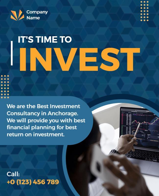 Investment Consultancy Services Promotion Flyer Template