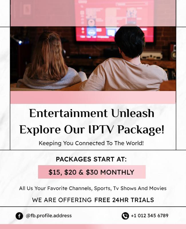 Iptv Package Promotion Flyer Template