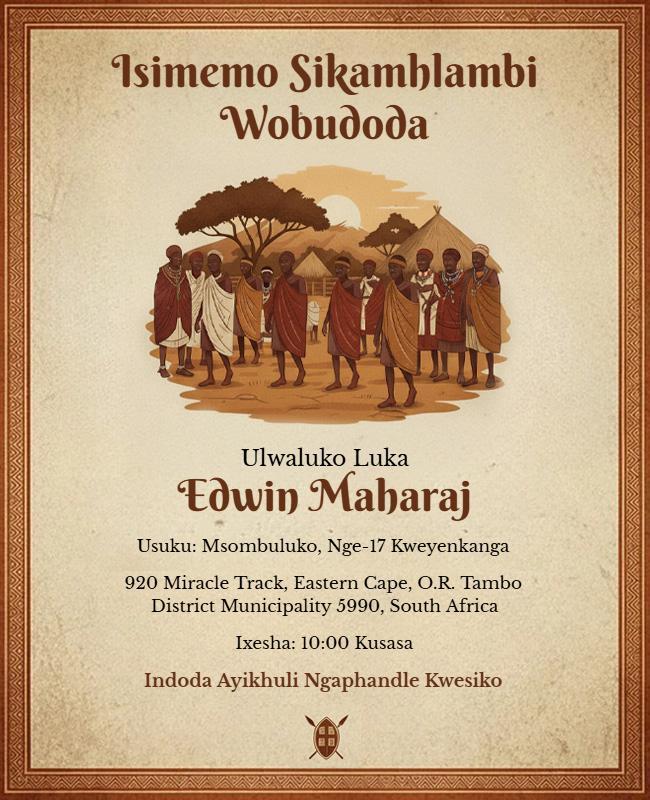 Isakhelo Seflyer Yesimemo Sesintu Saseafrika