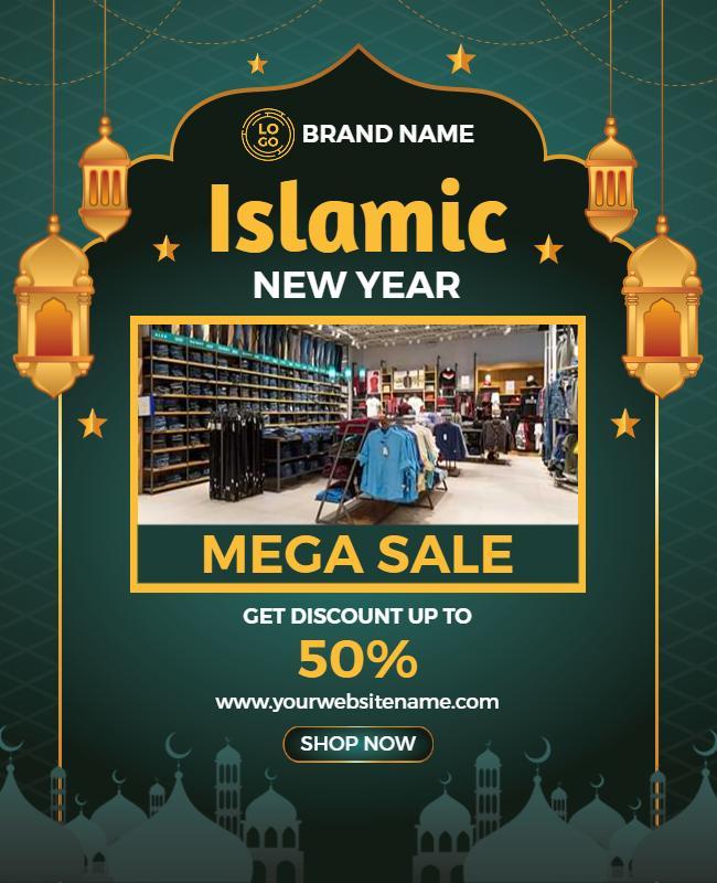 Islamic New Year Mega Sale Flyer Template