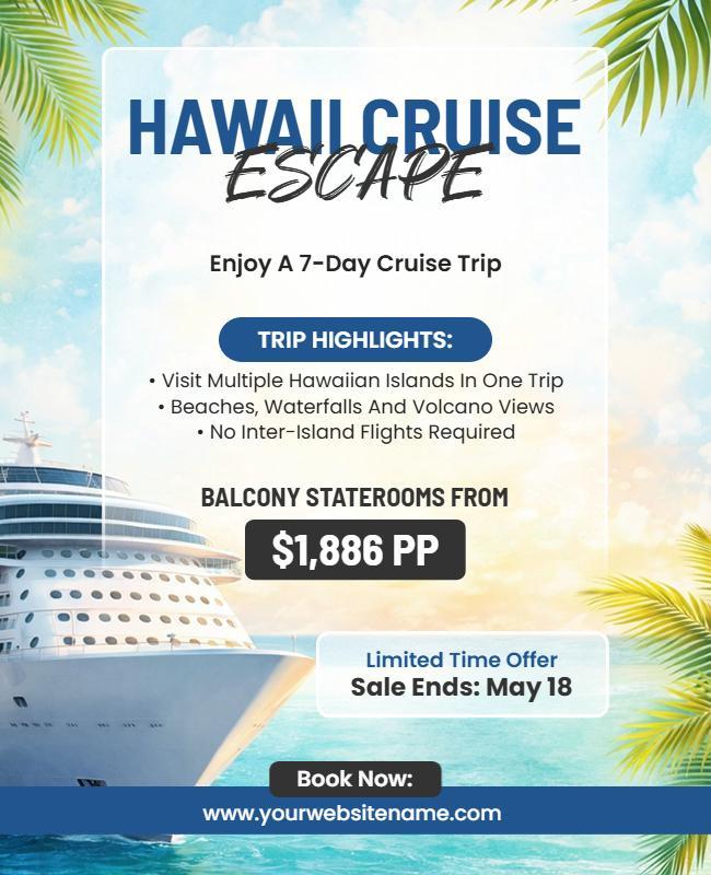 Island Adventure Cruise Promo Flyer Template