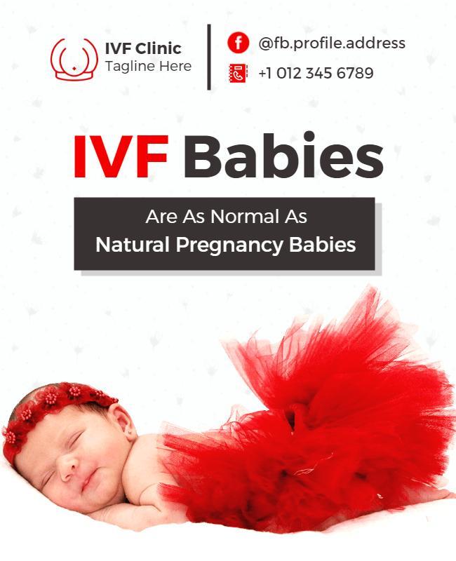 Ivf Clinic Awareness Promotional Flyer Template