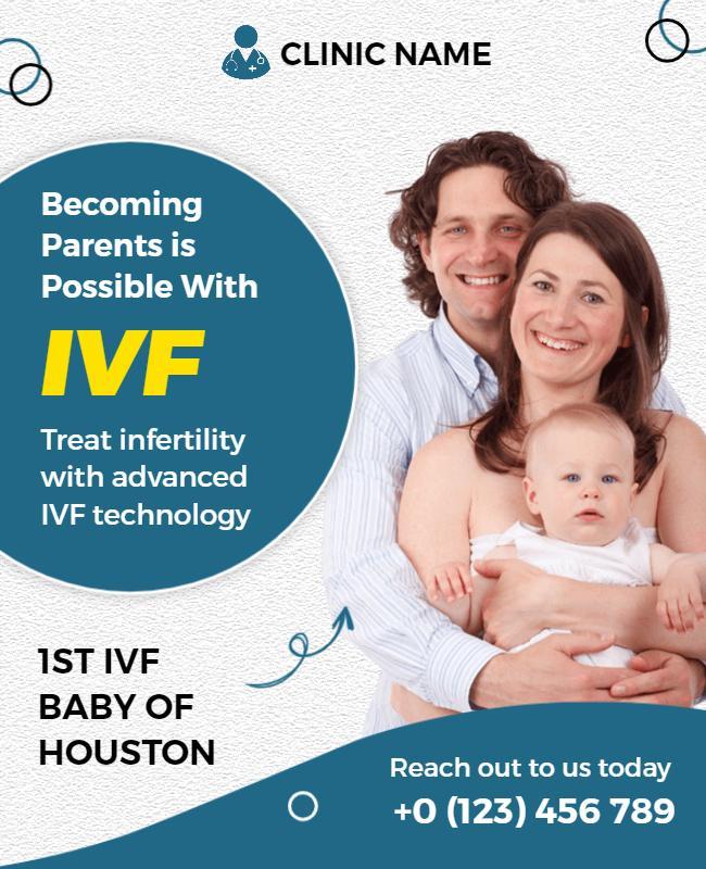 Ivf Treatment and Infertility Solutions Flyer Template