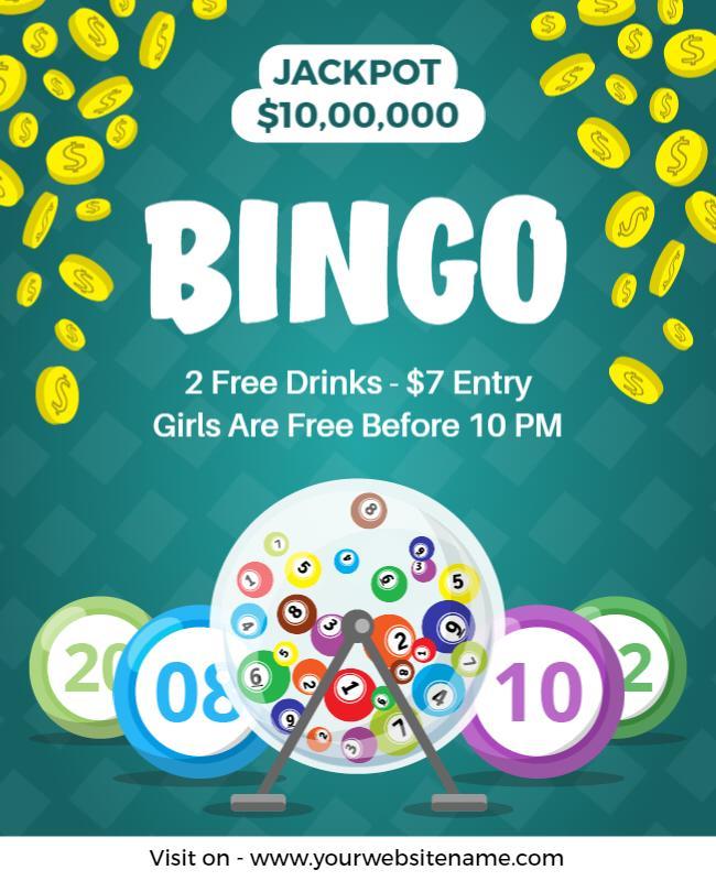 Jackpot Bingo Night Flyer Template