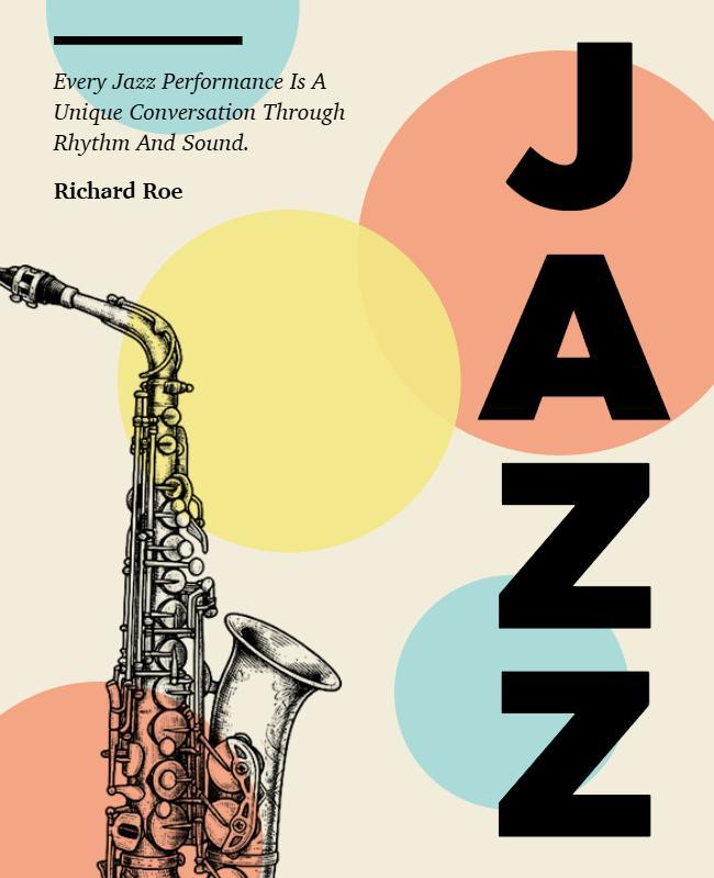 Jazz Music Performance Poster Template