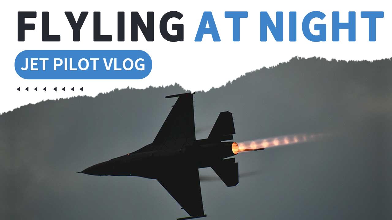Jet Pilot Night Flying Adventure VLog YouTube Thumbnail Template