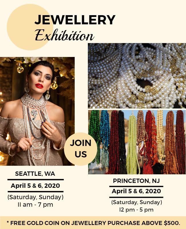 Jewelry Exhibition Event Flyer Template