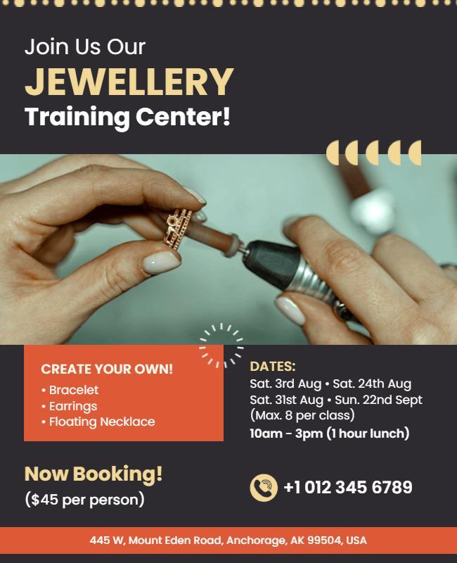 Jewelry Making Workshop Event Flyer Template